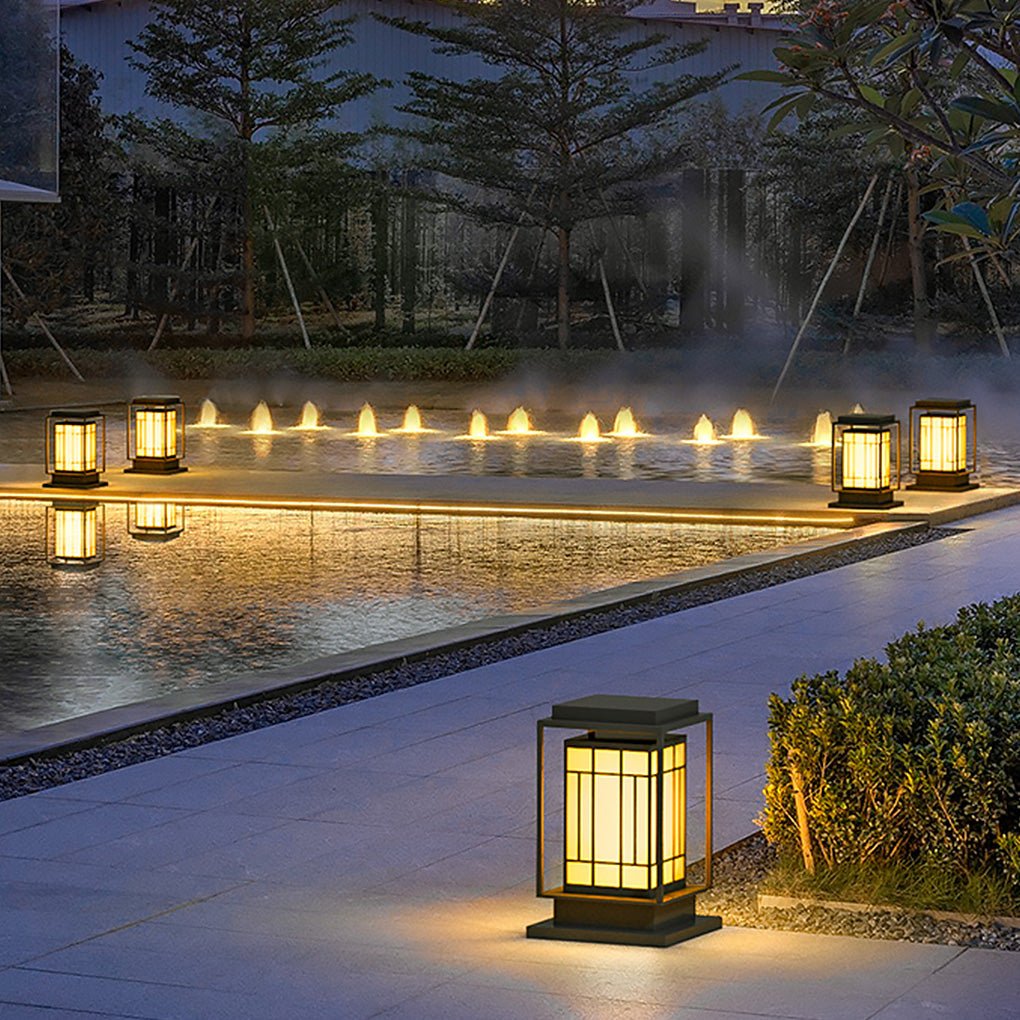 YORKSHIRE SOLAR LANTERNS WITH ORIENTAL FLAIR FOR GARDEN PATHWAYS