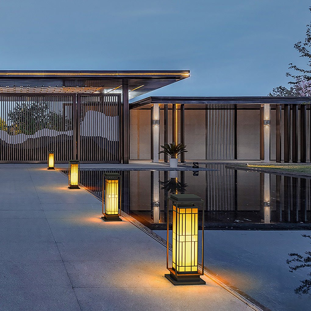 YORKSHIRE SOLAR LANTERNS WITH ORIENTAL FLAIR FOR GARDEN PATHWAYS