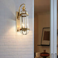 WINDSOR COPPER GLASS OUTDOOR WALL LANTERN