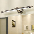 WINTHORPE FLORAL EMBELLISHED BATHROOM CILINDRICAL LED LIGHT IN ANTIQUE BRONZE