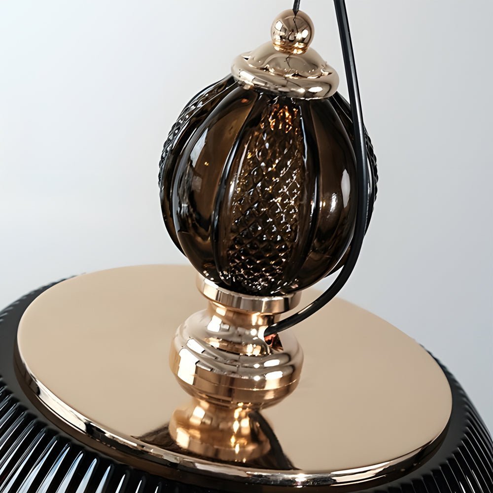 WHISTLER DARK FOREST STRIPE GLASS PENDANT LIGHT