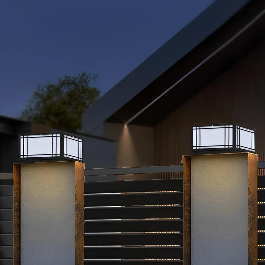 WINCHESTER VINTAGE LED FENCE POST LANTERNS WITH REMOTE CONTROL