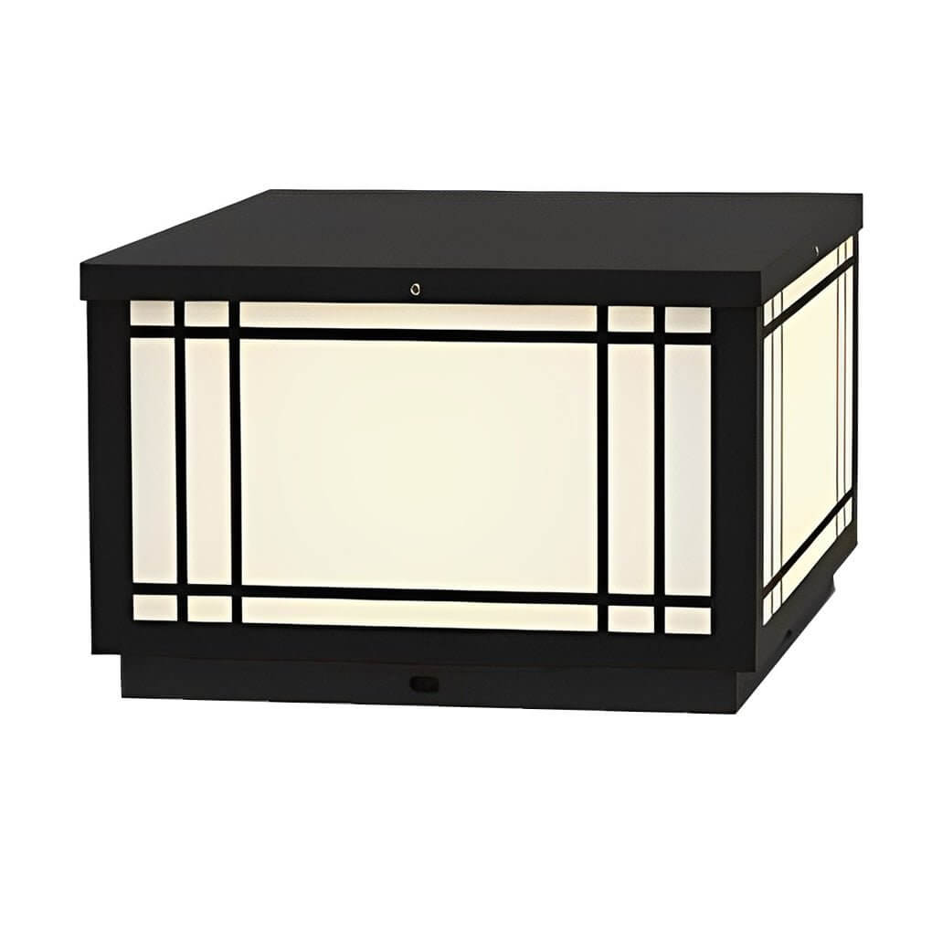 WINDSOR HARBOR WATER-RESISTANT LED FENCE POST LANTERNS WITH REMOTE CONTROL