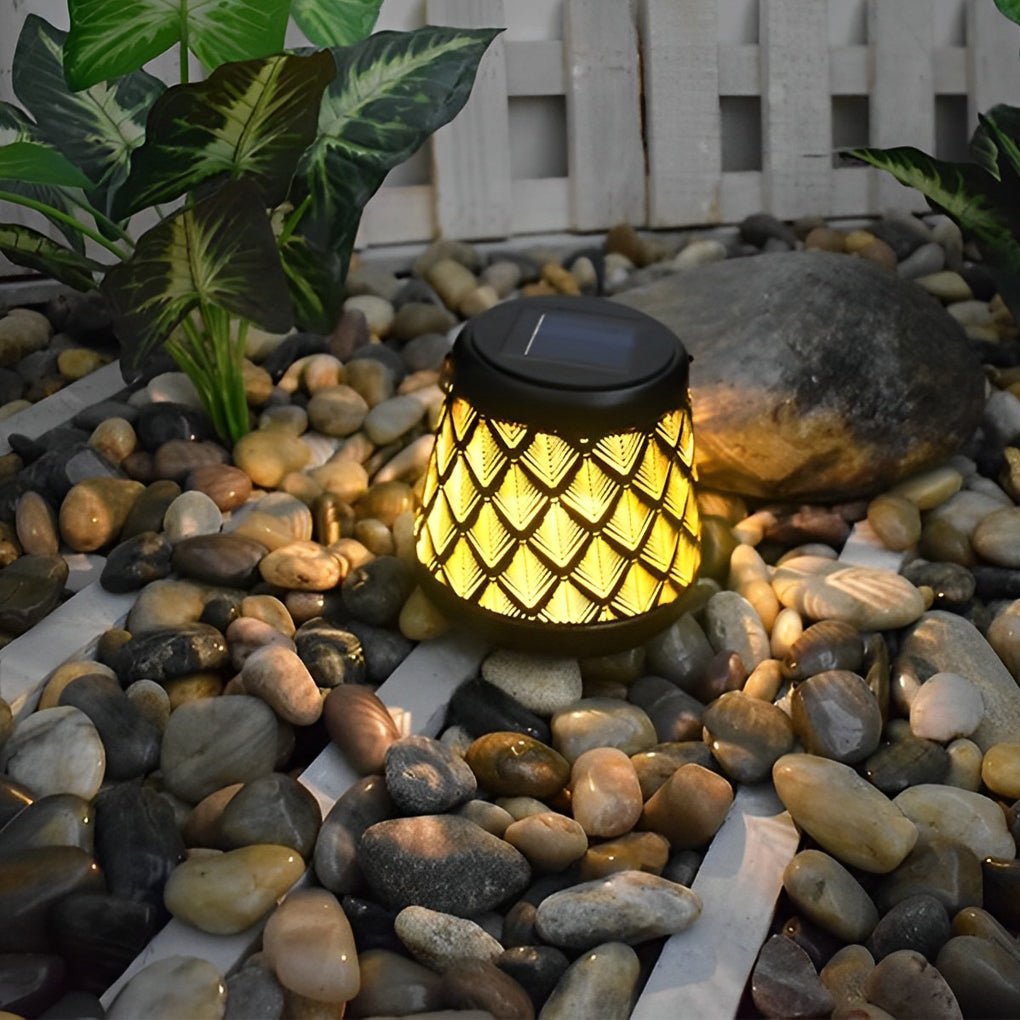 WILLOUGHBY RUSTIC WOVEN SOLAR HANGING LANTERN SET"  
2. "CAVENDISH VINTAGE METAL MESH OUTDOOR LIGHTING DUO