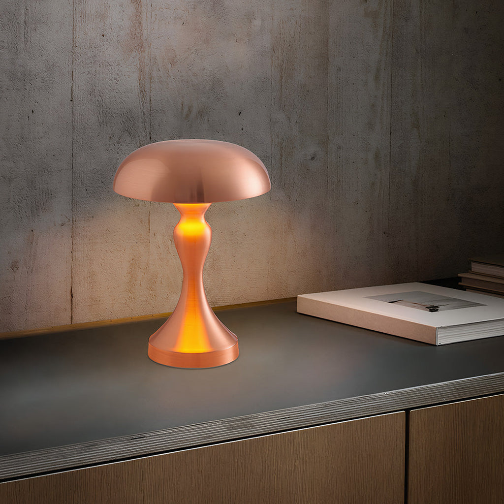 FENWICK IRON MUSHROOM TABLE LANTERN WITH DIMMABLE FUNCTION