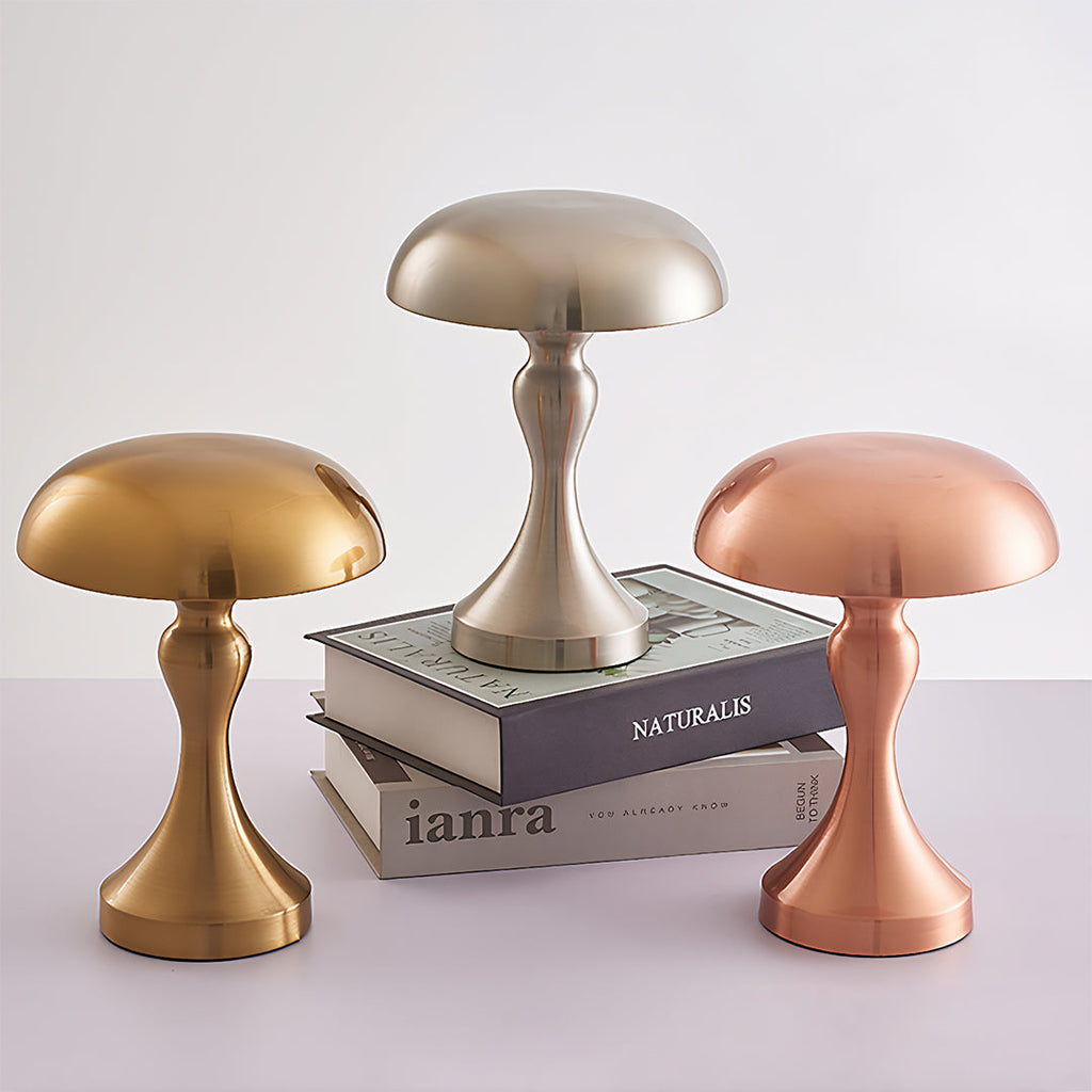 FENWICK IRON MUSHROOM TABLE LANTERN WITH DIMMABLE FUNCTION