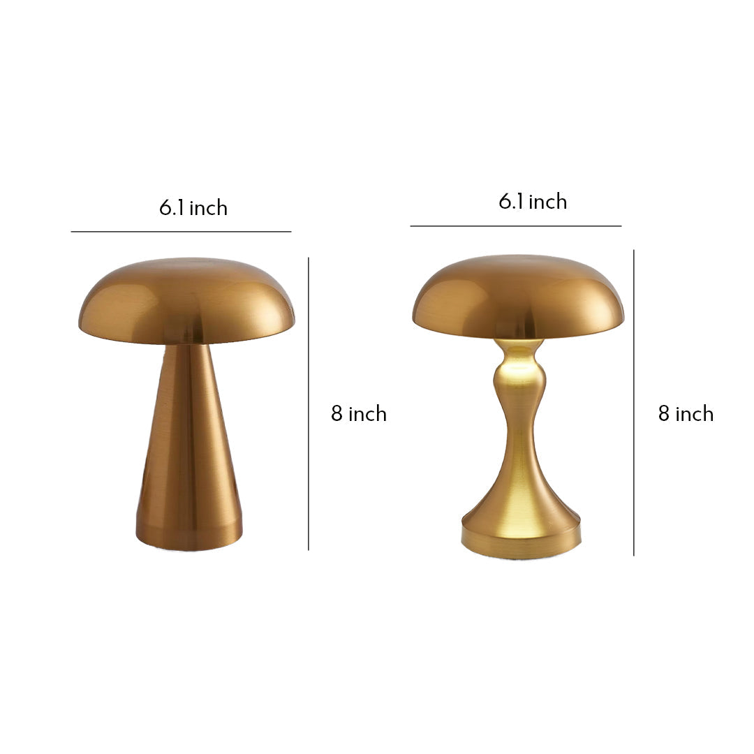 FENWICK IRON MUSHROOM TABLE LANTERN WITH DIMMABLE FUNCTION