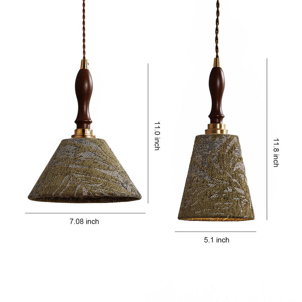 CAPRICE OLIVE METAL DRUM LIGHTING FIXTURE