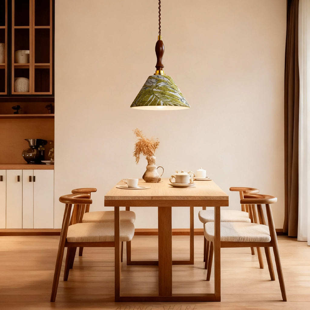 CAPRICE OLIVE METAL DRUM LIGHTING FIXTURE