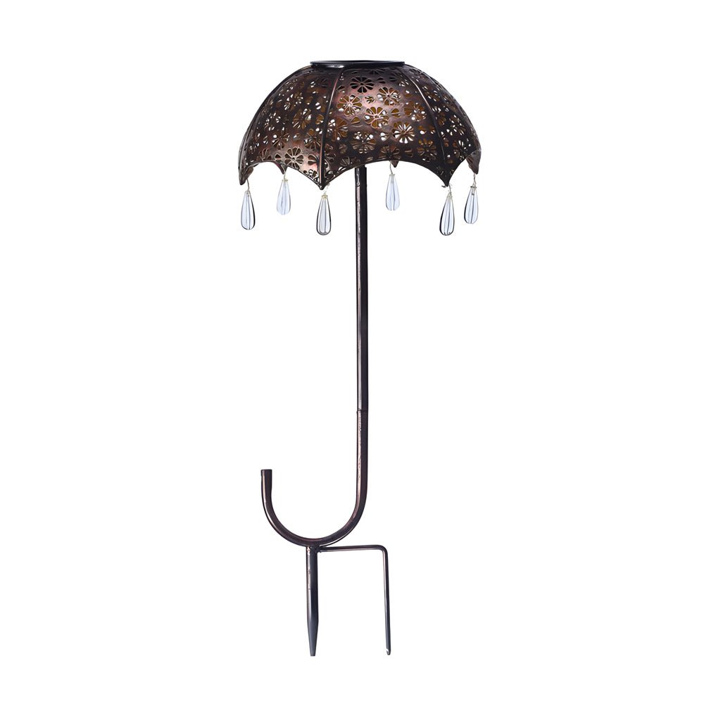 WINDSOR CANOPY SOLAR GLOW PATH LIGHTS, VIBRANT IRON-FORGED OUTDOOR ILLUMINATION