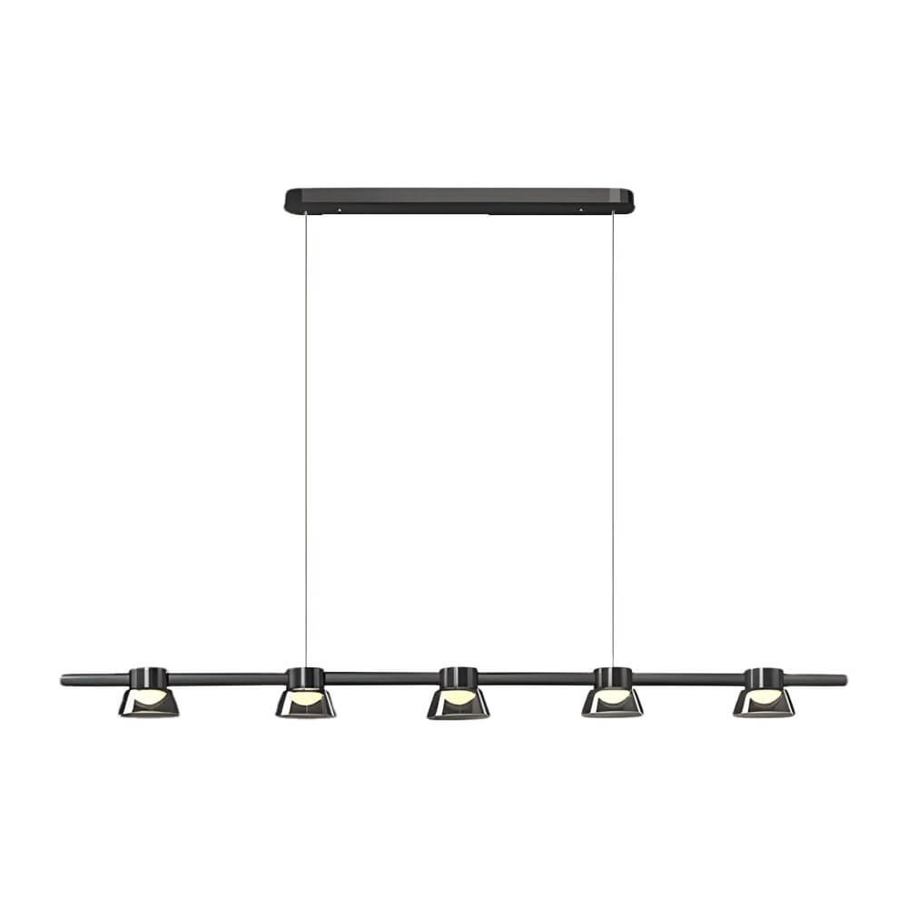 GRIMSBY SMOKEY GLASS RING PENDANT LIGHT
