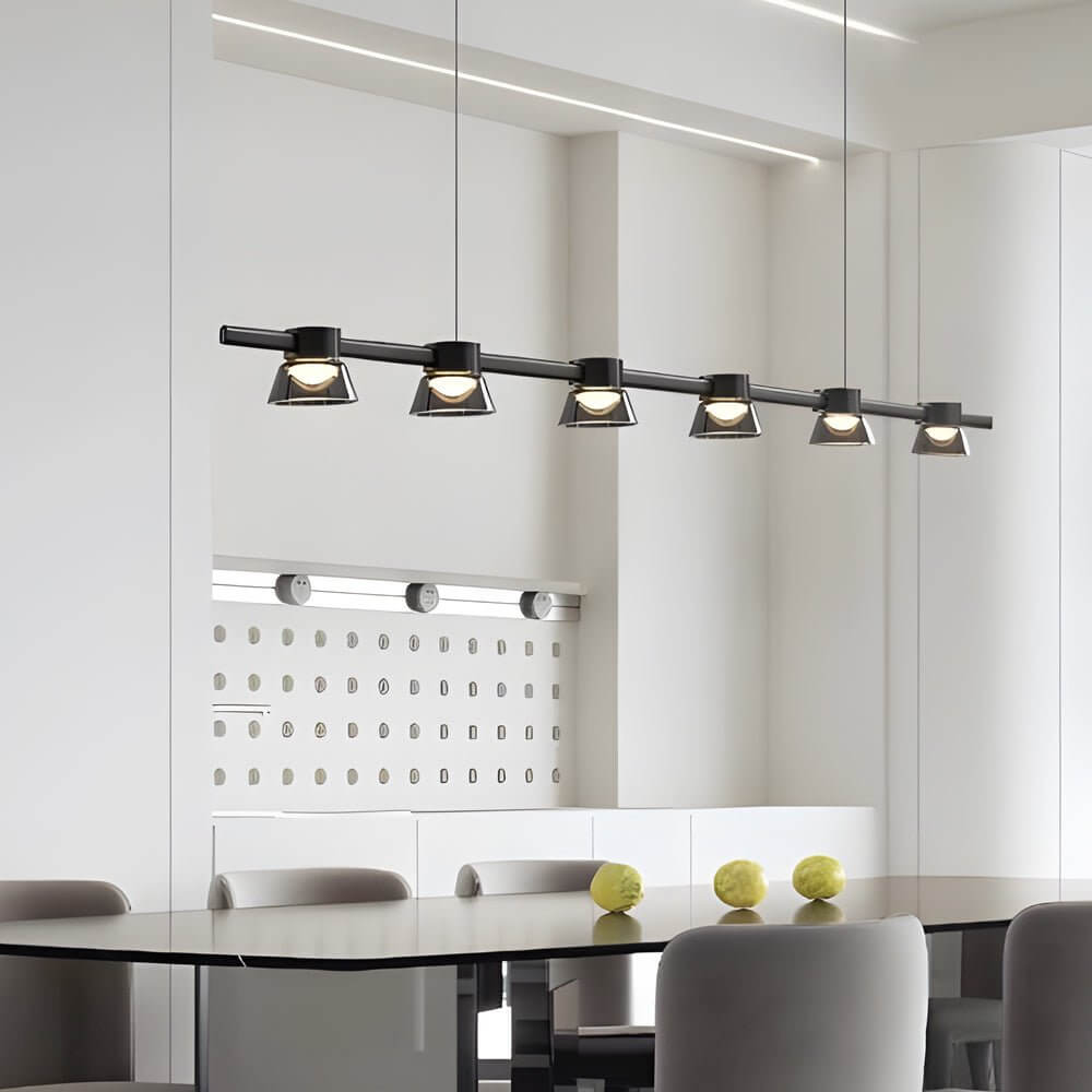 GRIMSBY SMOKEY GLASS RING PENDANT LIGHT