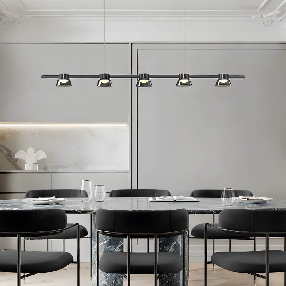 GRIMSBY SMOKEY GLASS RING PENDANT LIGHT