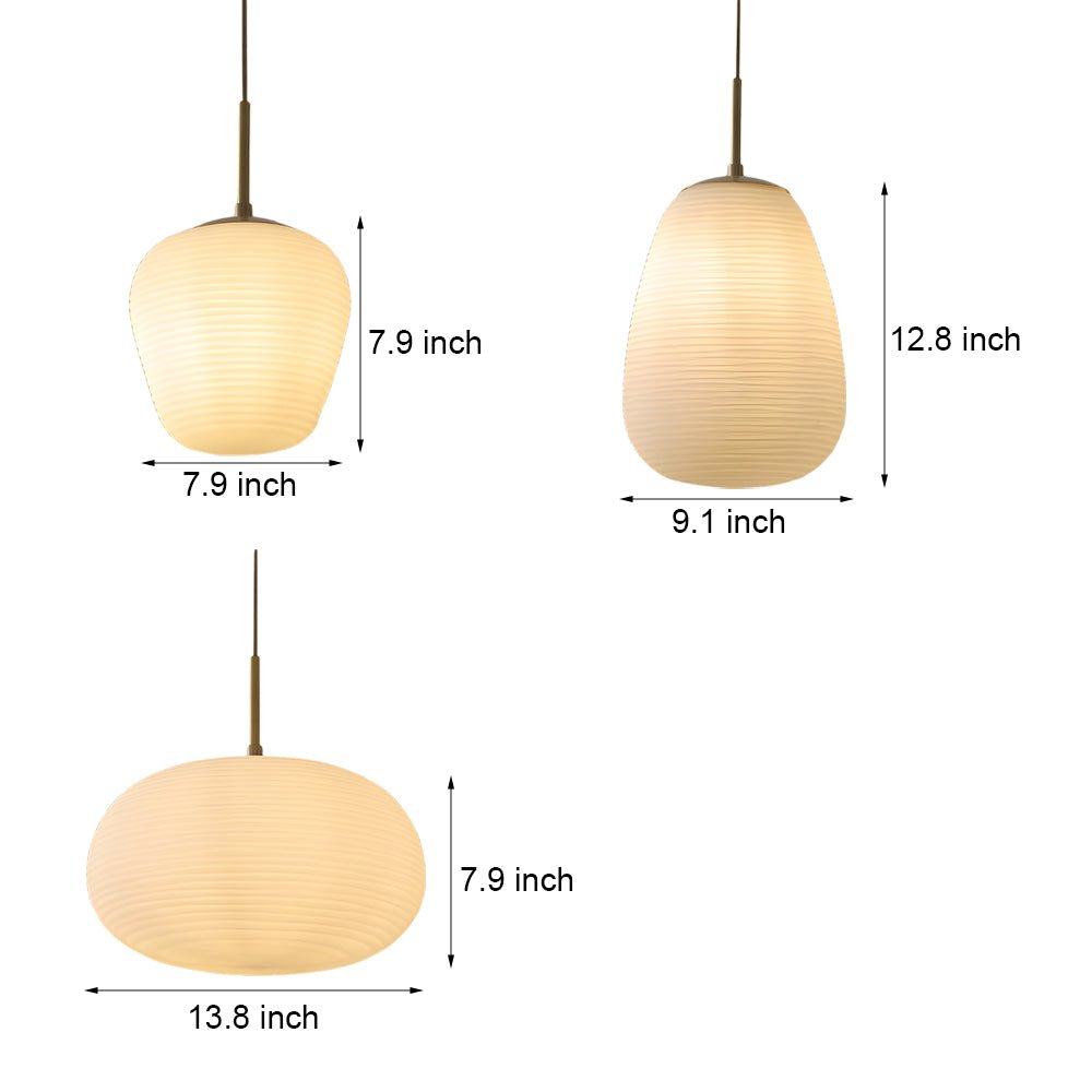 WINDSOR WHITE ORB HANGING LANTERN