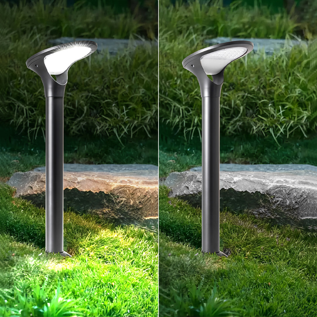 WINDSOR SOLAR GARDEN PILLAR LIGHTS - Contemporary LED Outdoor Illumination for Lawns