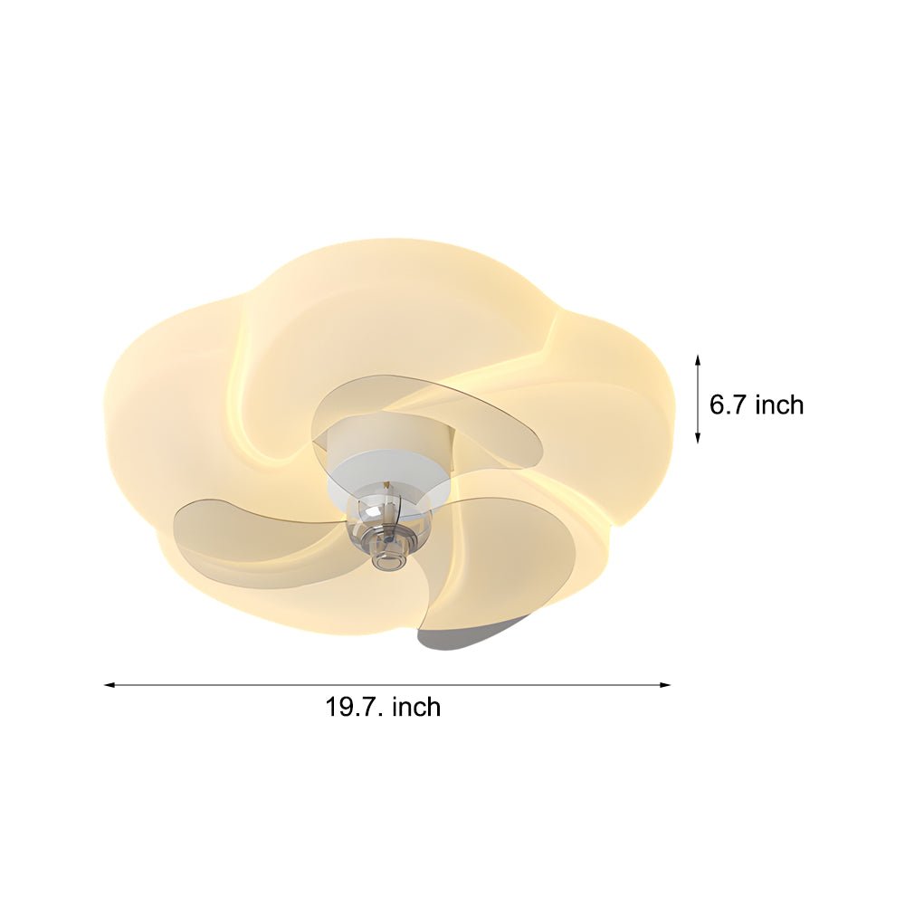 FLORENCE BLOOM TRIPLE DIMENSIONAL LED CEILING FAN WITH GENTLE SWAY