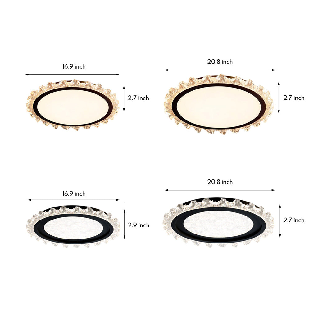 WHITBY CIRCULAR ILLUMINATION PANEL, FULL SPECTRUM THIN-FRAME CEILING FIXTURE