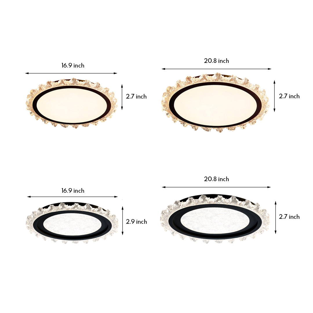 WHITBY CIRCULAR ILLUMINATION PANEL, FULL SPECTRUM THIN-FRAME CEILING FIXTURE