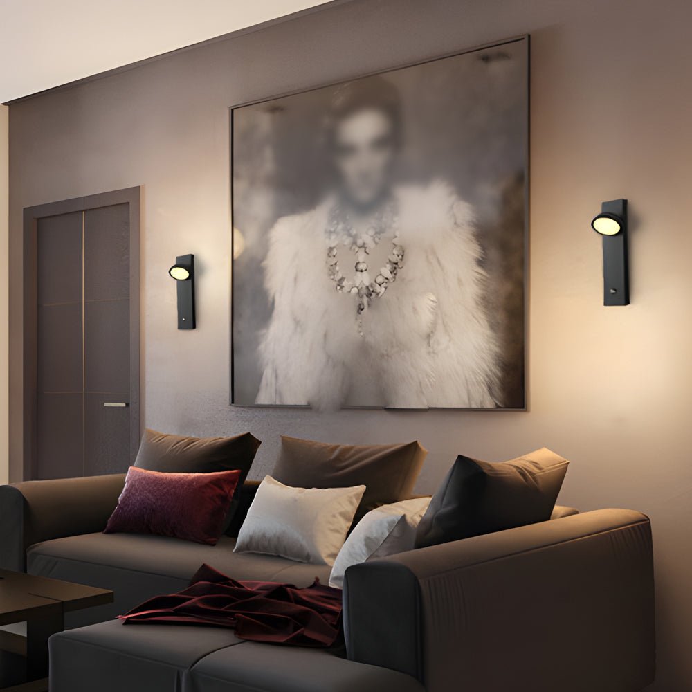 WHITMORE ROTATING ILLUMINATION WALL SCONCE, TOUCH SENSATION