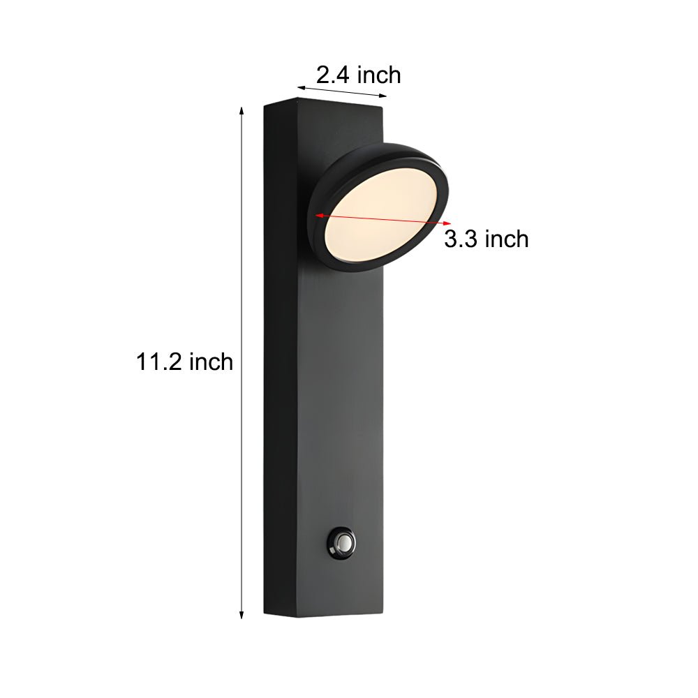 WHITMORE ROTATING ILLUMINATION WALL SCONCE, TOUCH SENSATION
