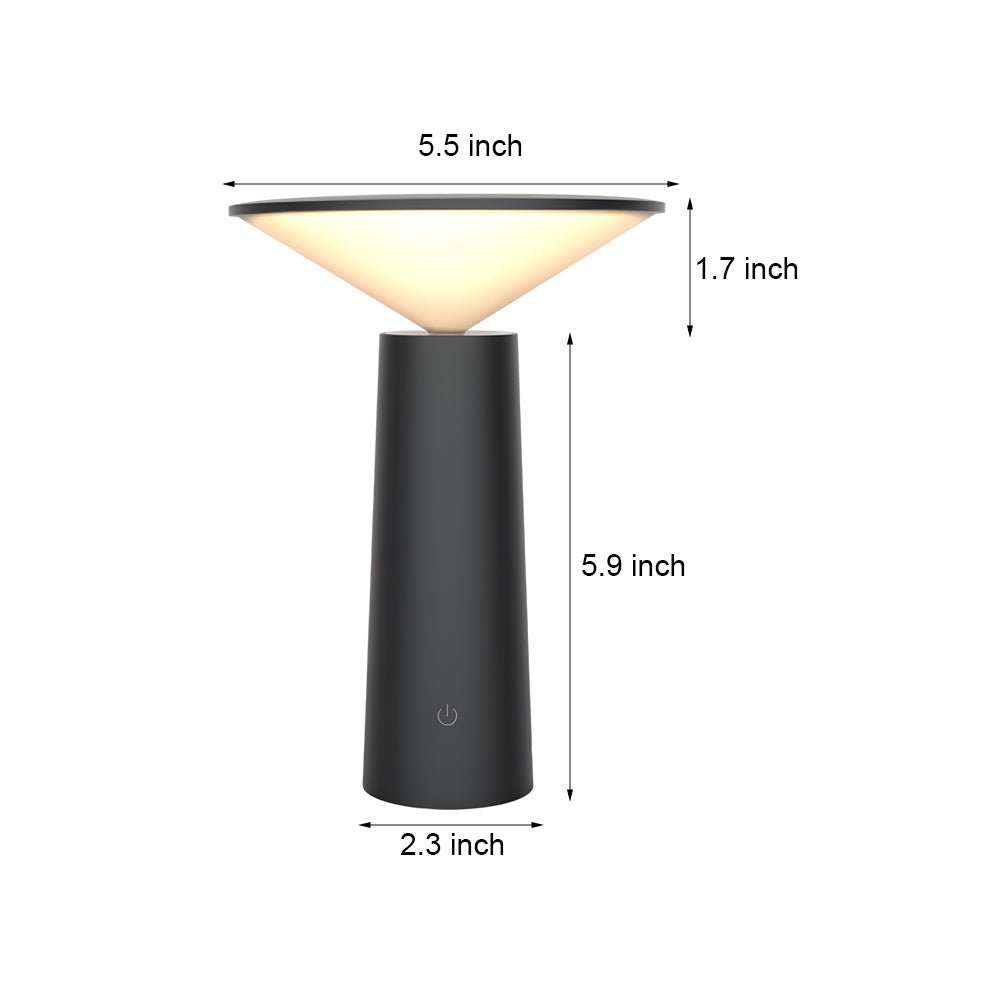 WINDSOR ROTARY LED ILLUMINATION TABLE LANTERN WITH USB POWER