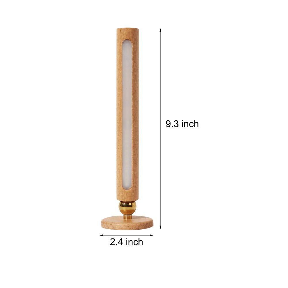 RAVENHALL WOODEN ROTATING MAGNETIC TOUCH NIGHT LAMP
