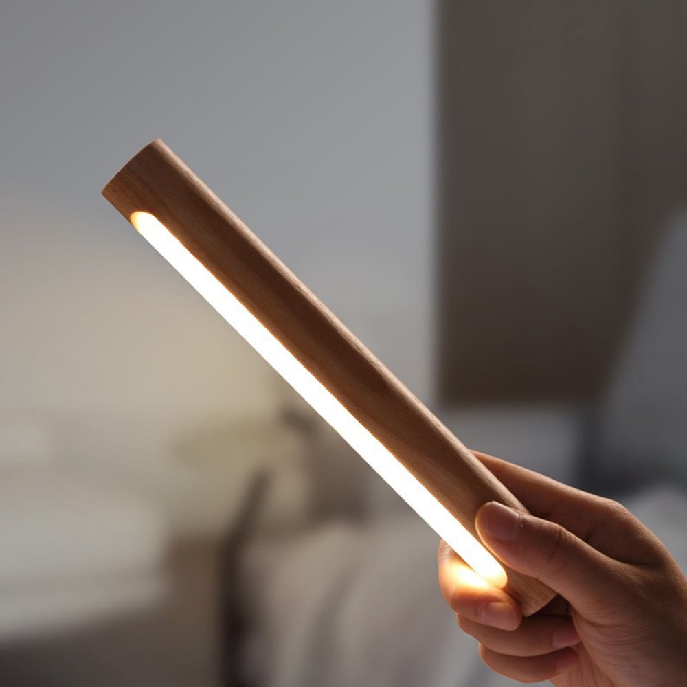 RAVENHALL WOODEN ROTATING MAGNETIC TOUCH NIGHT LAMP