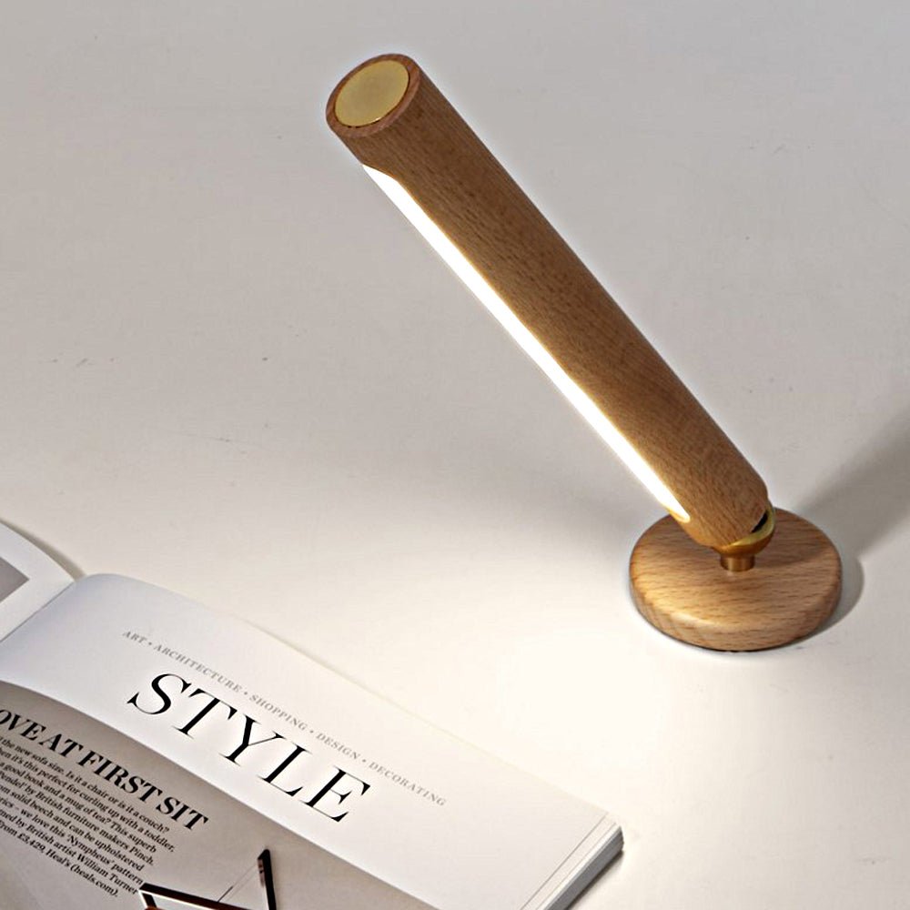 RAVENHALL WOODEN ROTATING MAGNETIC TOUCH NIGHT LAMP
