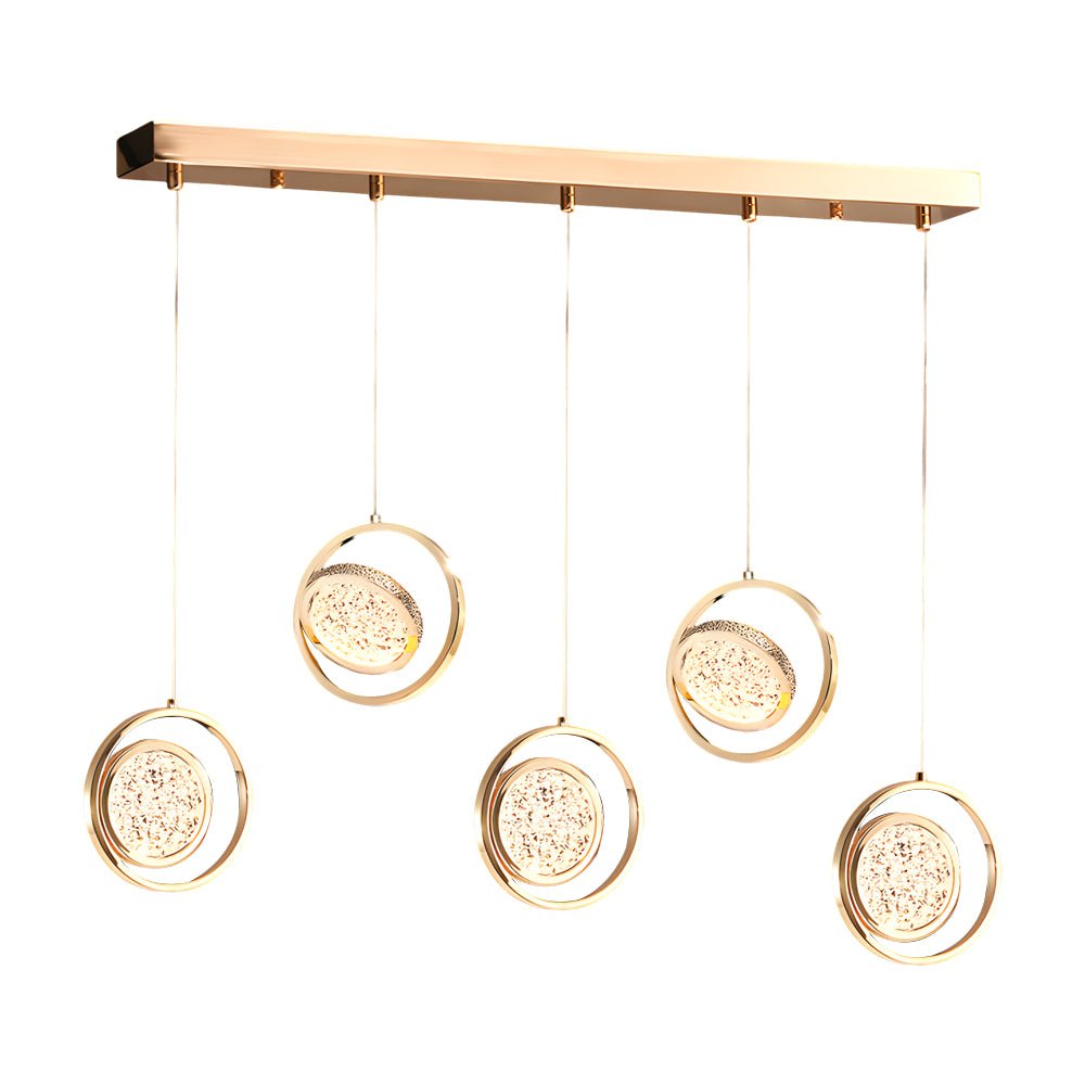 WINTHORPE 270° ROTATING ACRYLIC TRIO PENDANT LIGHT