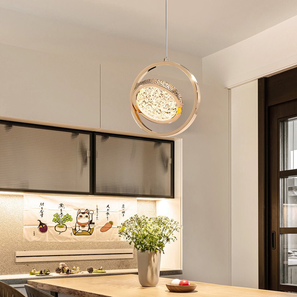 WINTHORPE 270° ROTATING ACRYLIC TRIO PENDANT LIGHT