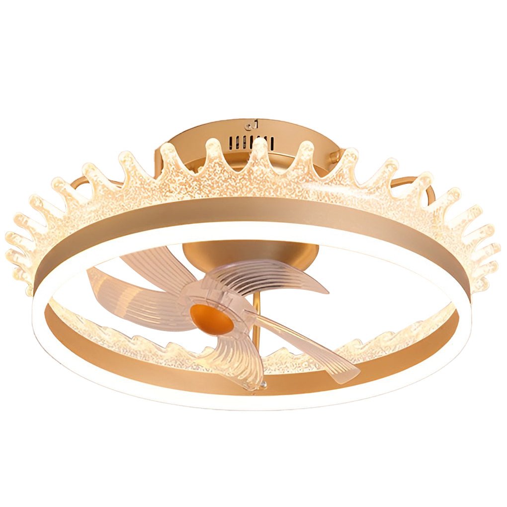 WINDSOR WHIRL 360° DIMMING CEILING FAN LIGHT WITH REMOTE CONTROL