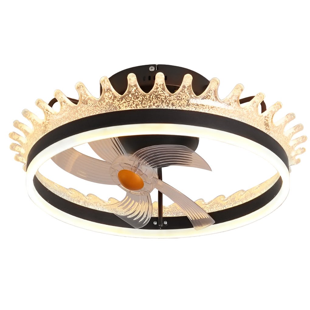 WINDSOR WHIRL 360° DIMMING CEILING FAN LIGHT WITH REMOTE CONTROL