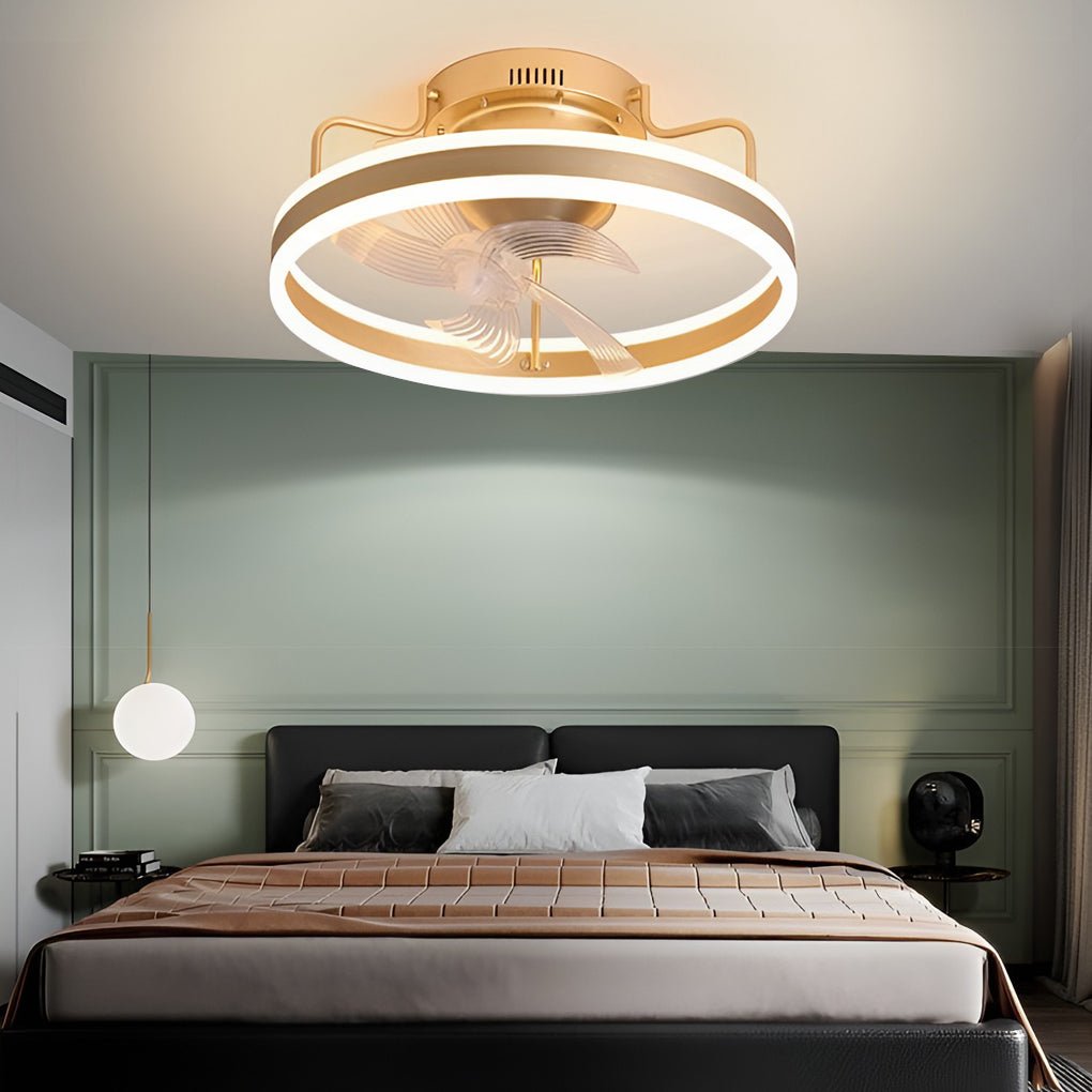 WINDSOR WHIRL 360° DIMMING CEILING FAN LIGHT WITH REMOTE CONTROL