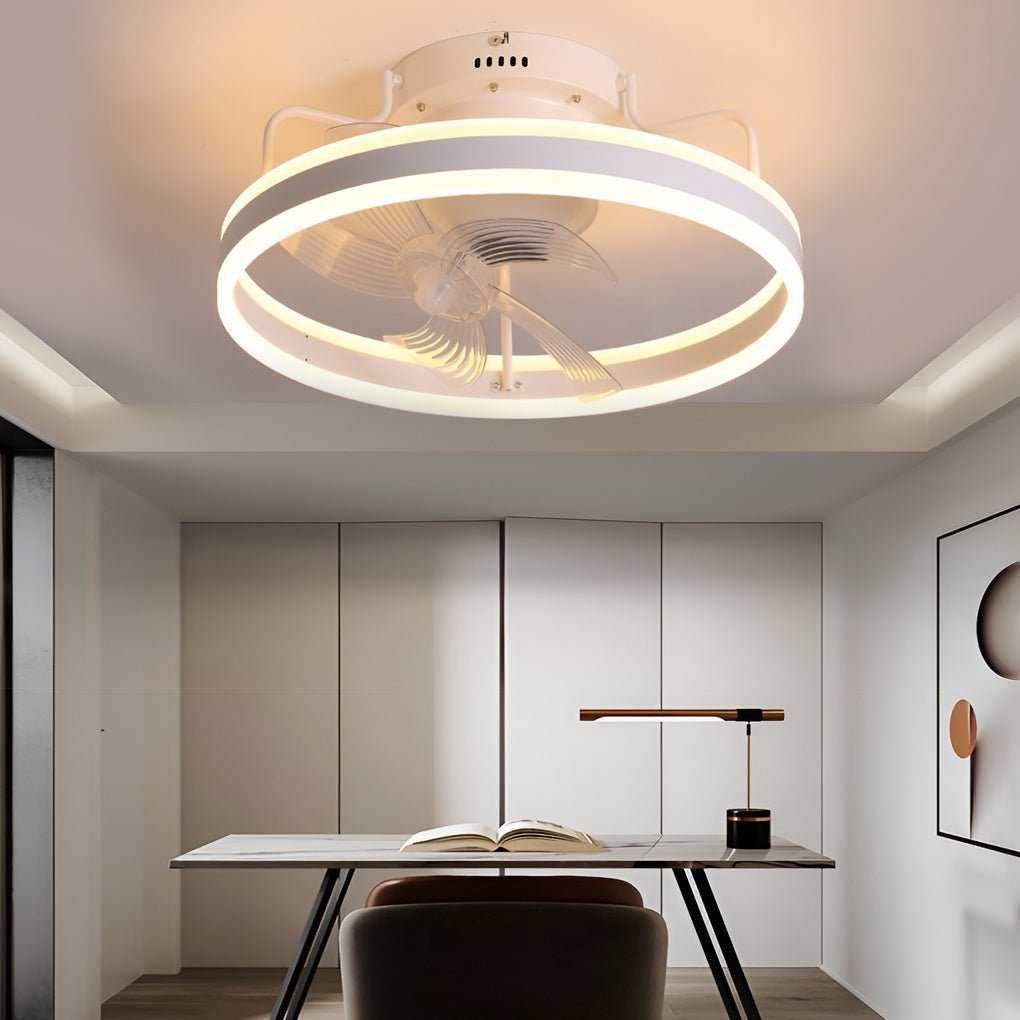 WINDSOR WHIRL 360° DIMMING CEILING FAN LIGHT WITH REMOTE CONTROL