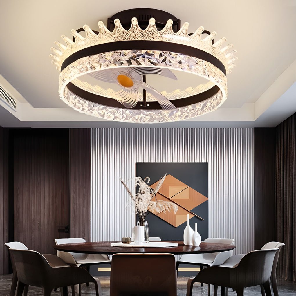 WINDSOR WHIRL 360° DIMMING CEILING FAN LIGHT WITH REMOTE CONTROL