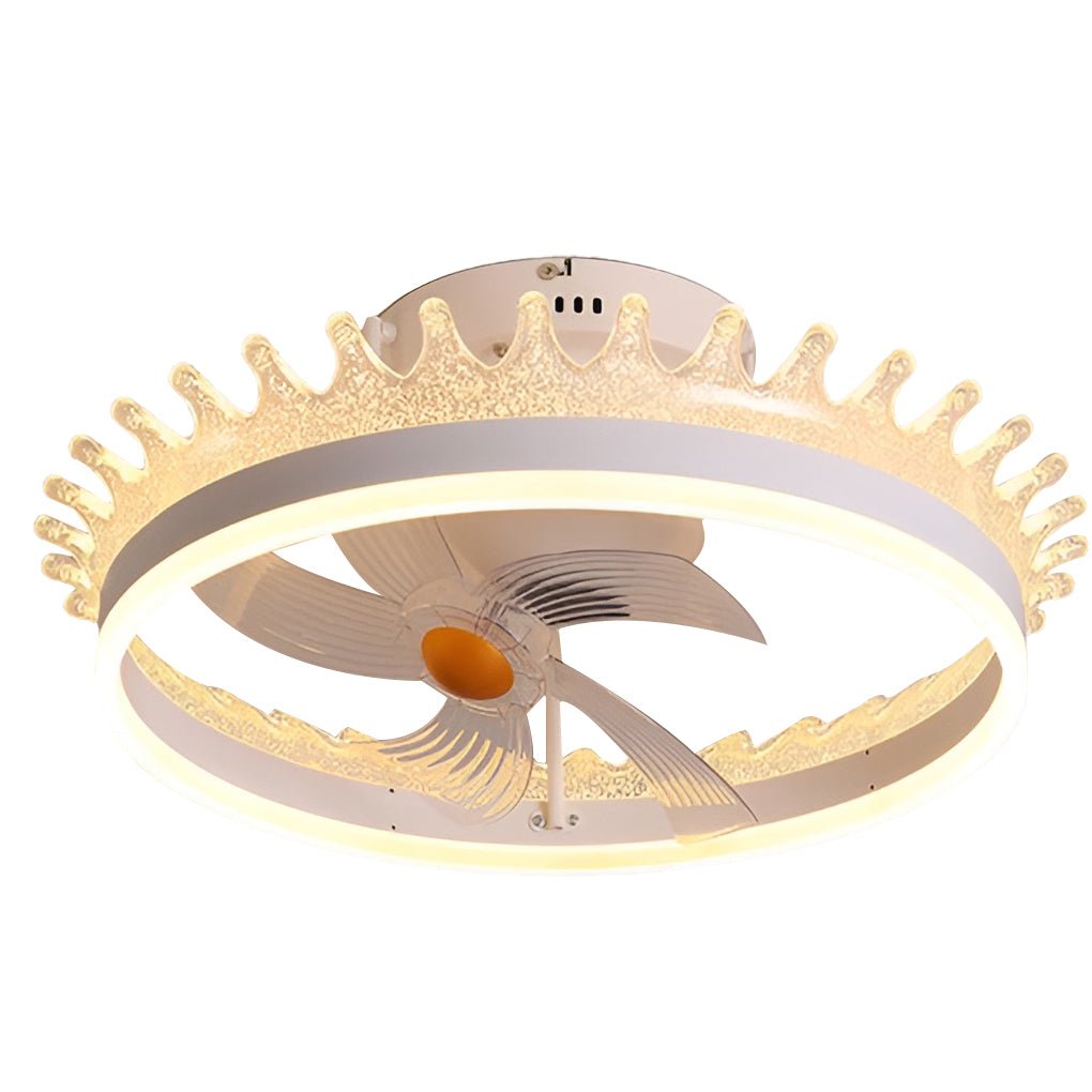 WINDSOR WHIRL 360° DIMMING CEILING FAN LIGHT WITH REMOTE CONTROL