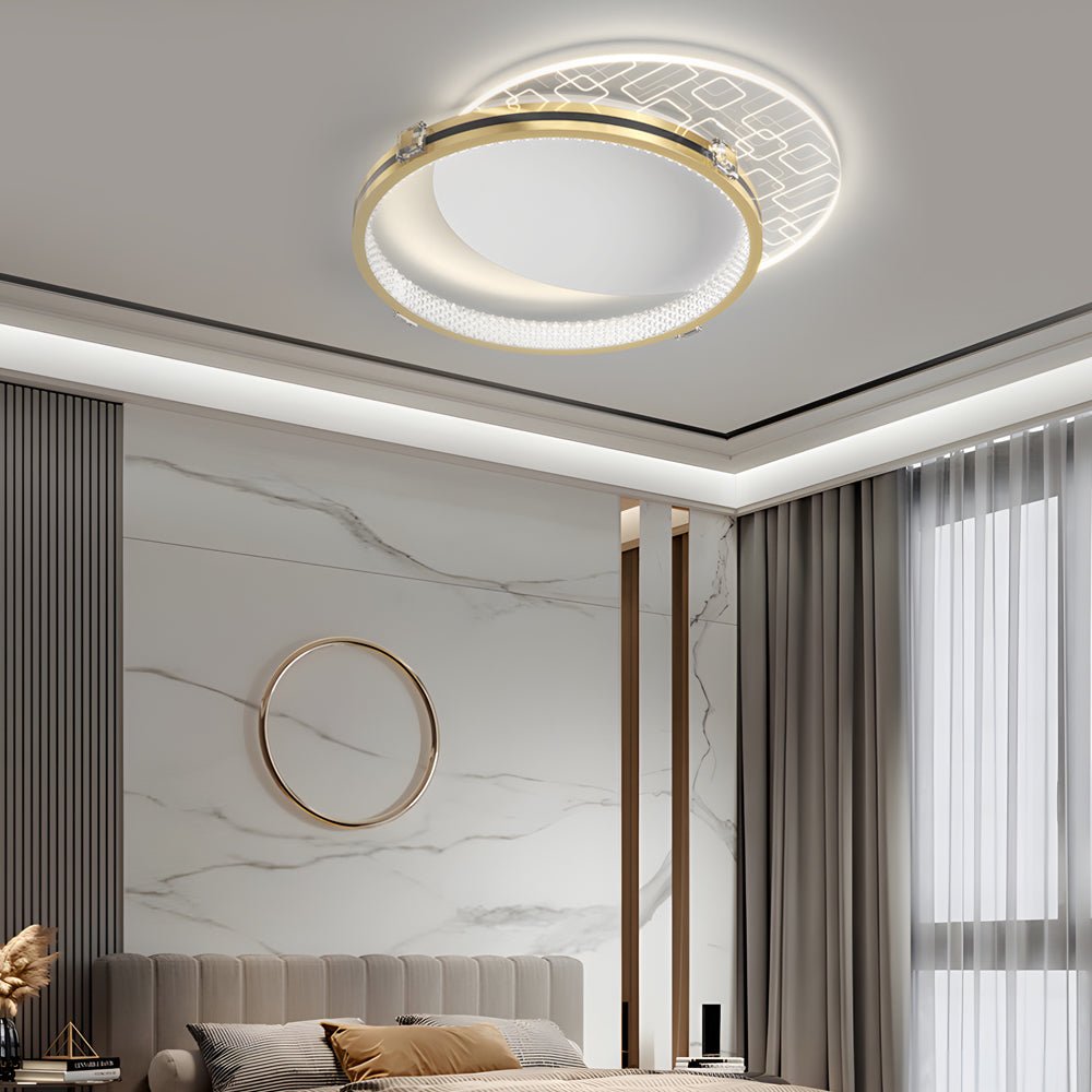 BRAMBLEWOOD ROUNDED ACRYLIC LED CEILING LANTERN WITH THREE DIMMING MODES