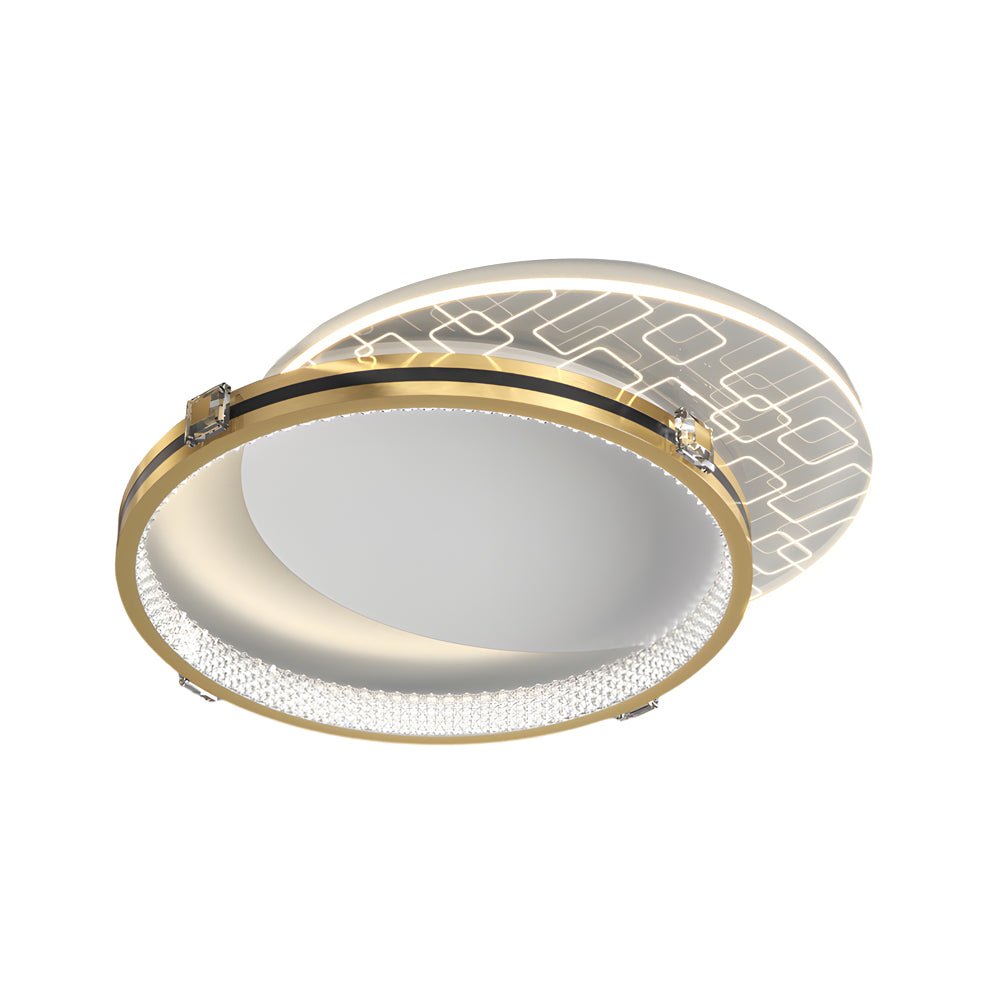 BRAMBLEWOOD ROUNDED ACRYLIC LED CEILING LANTERN WITH THREE DIMMING MODES
