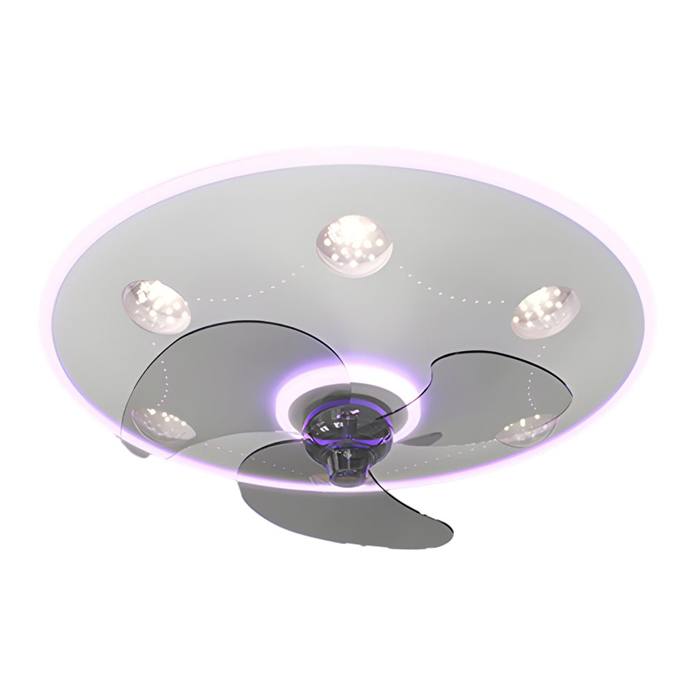 WINDSOR ACRYLIC TRILOGY CEILING FAN WITH DIMMABLE LIGHTING