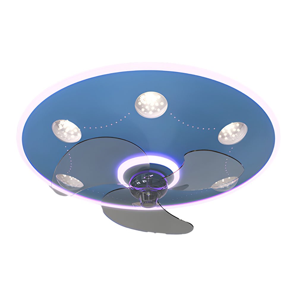 WINDSOR ACRYLIC TRILOGY CEILING FAN WITH DIMMABLE LIGHTING
