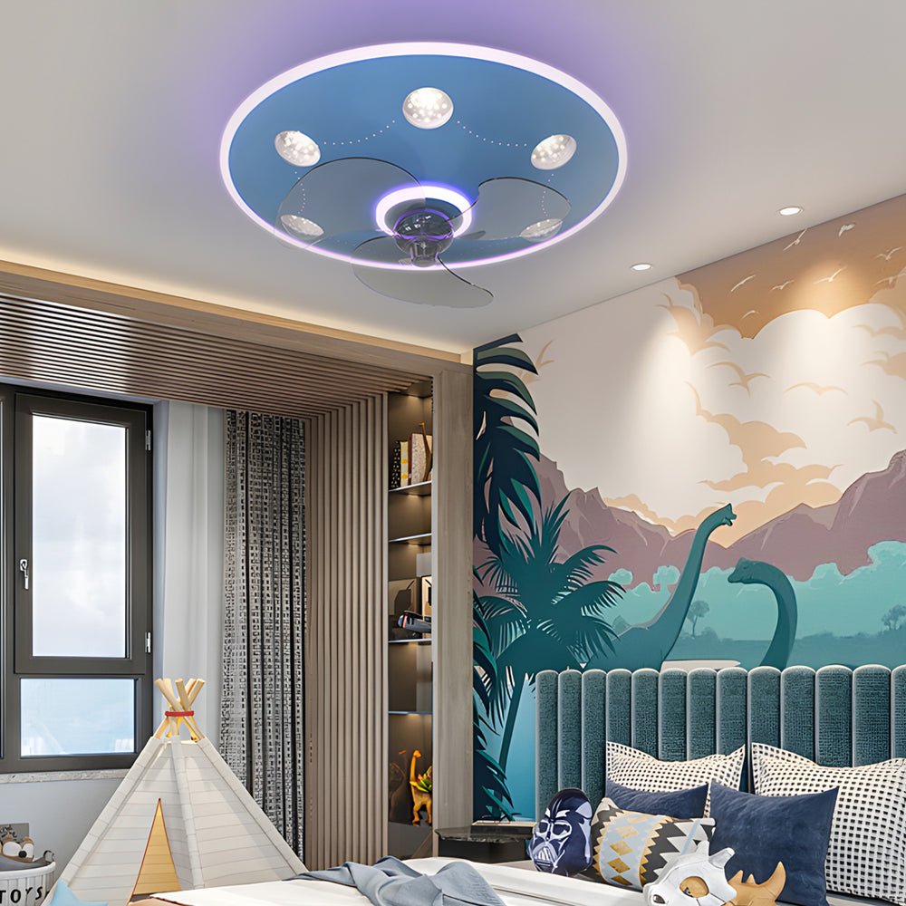 WINDSOR ACRYLIC TRILOGY CEILING FAN WITH DIMMABLE LIGHTING