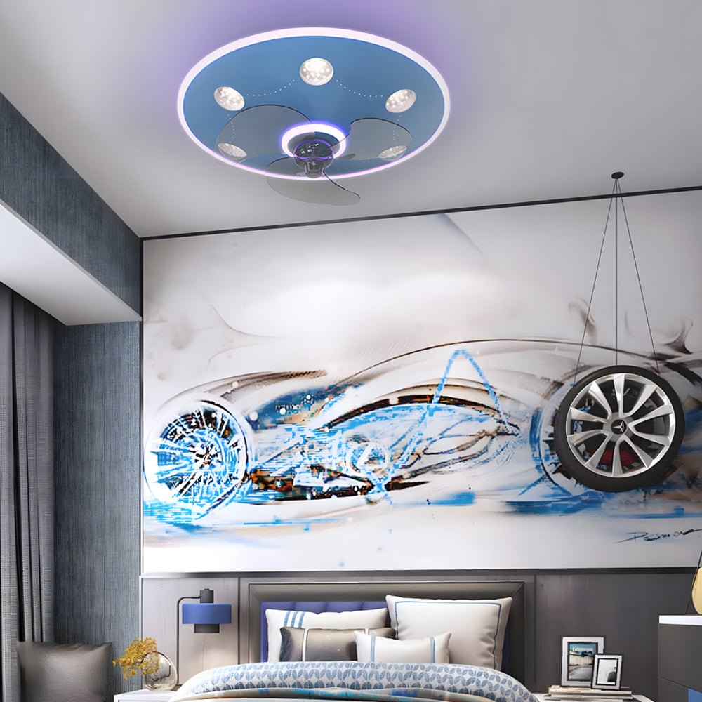 WINDSOR ACRYLIC TRILOGY CEILING FAN WITH DIMMABLE LIGHTING