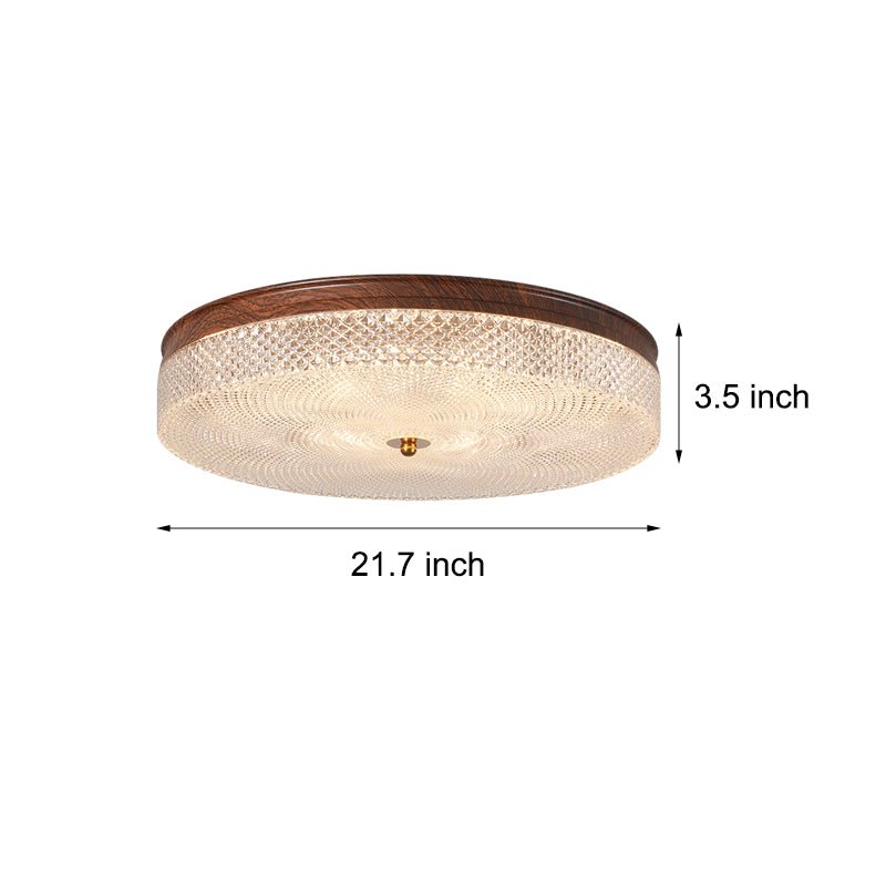 CHESTERFIELD ROUNDED ACRYLIC DIMMERED CEILING LANTERN WITH REMOTE