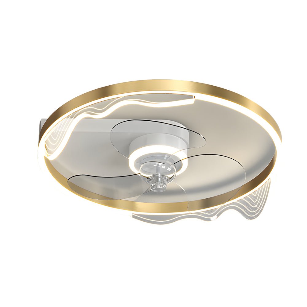 WINDSOR ACRYLIC CIRCLE CEILING FAN WITH DIMMABLE LED LIGHTS