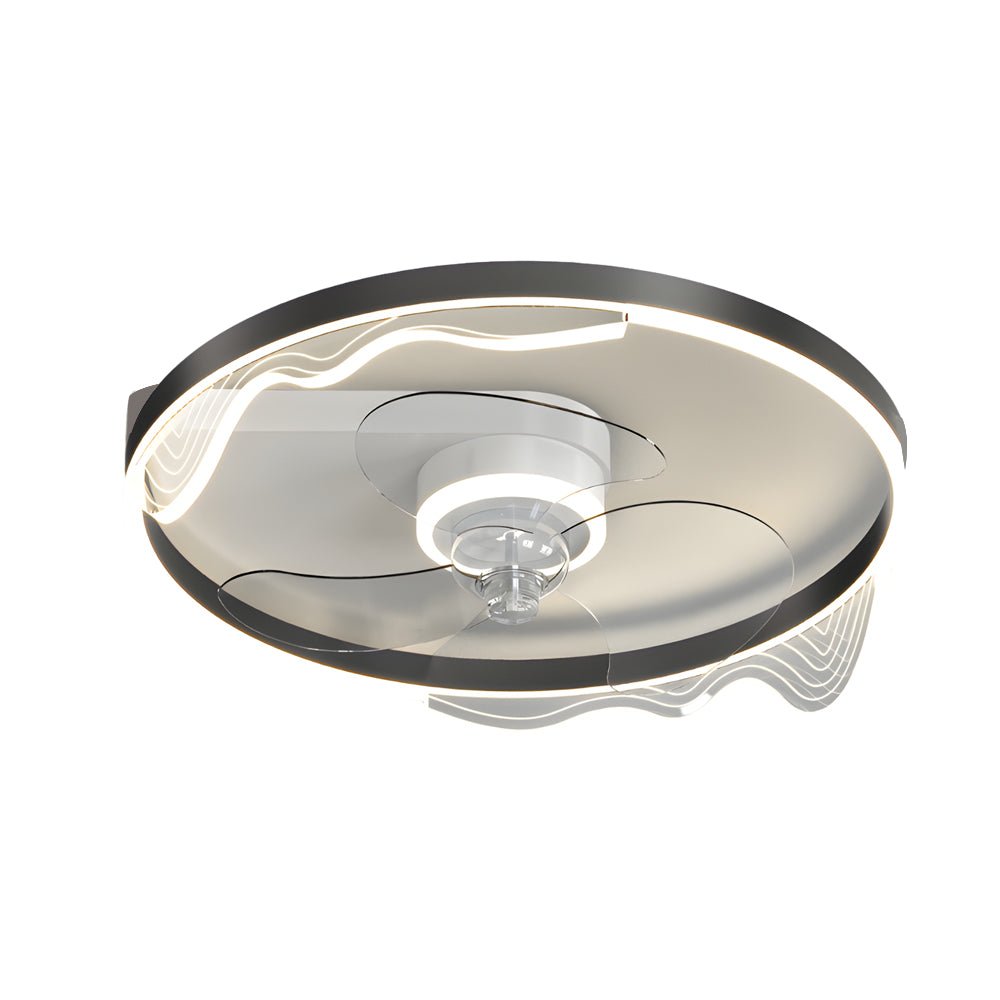WINDSOR ACRYLIC CIRCLE CEILING FAN WITH DIMMABLE LED LIGHTS