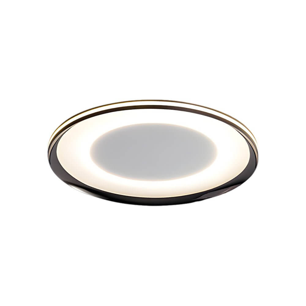 RAVENHURST CIRCULAR BLACK LED CEILING LUMINAIRE