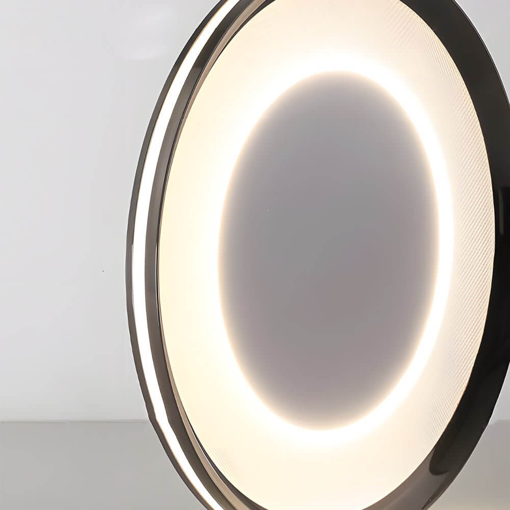 RAVENHURST CIRCULAR BLACK LED CEILING LUMINAIRE