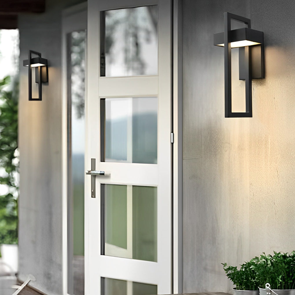 RAVENHALL MODERN RECTANGULAR OUTDOOR LED WALL LIGHT