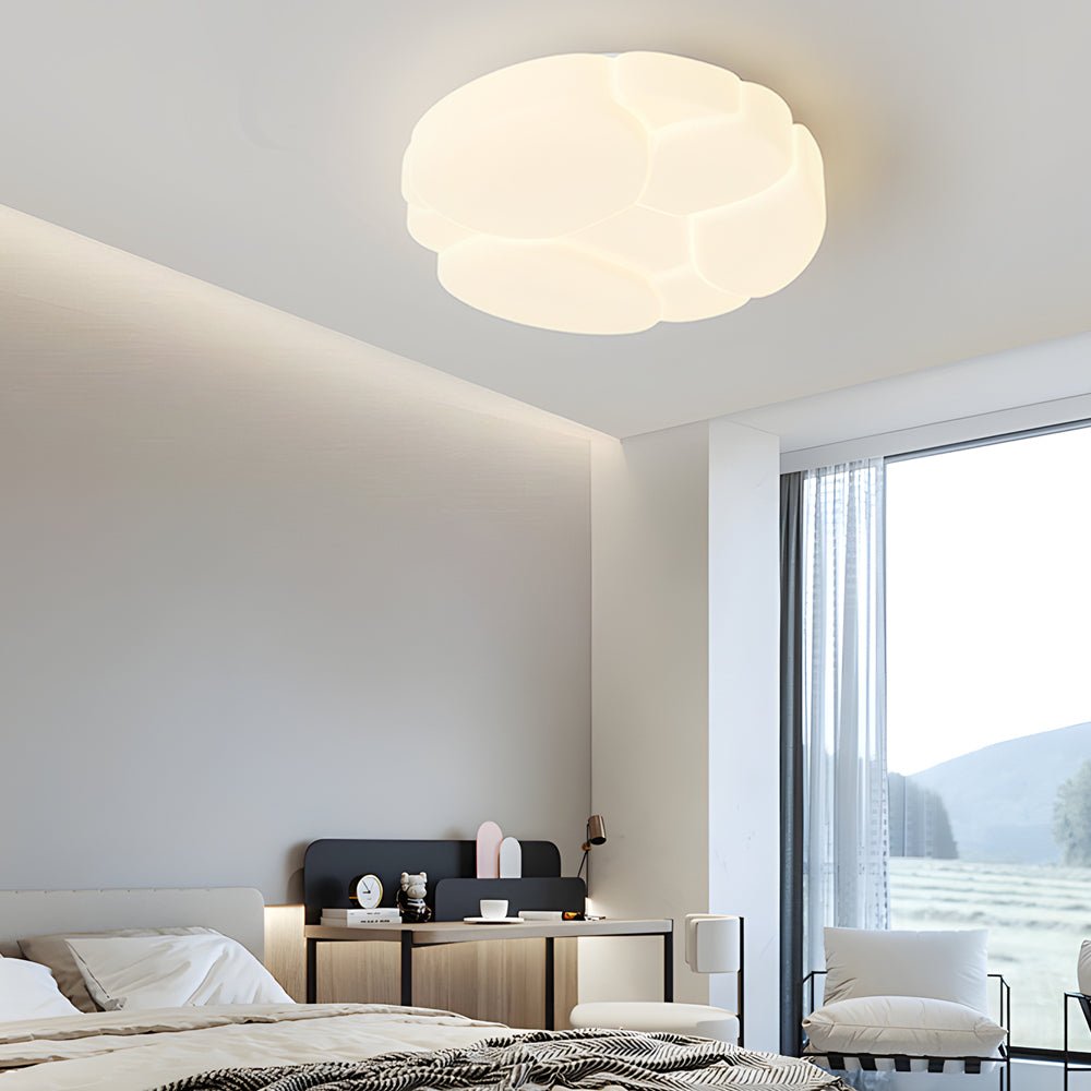 CHARLESTON MILKY ORB DIMMABLE CEILING LUMINAIRE
