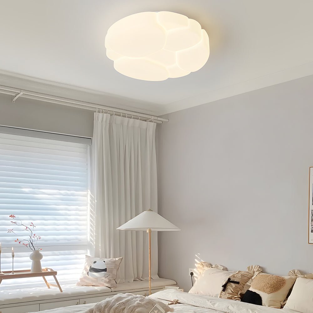CHARLESTON MILKY ORB DIMMABLE CEILING LUMINAIRE